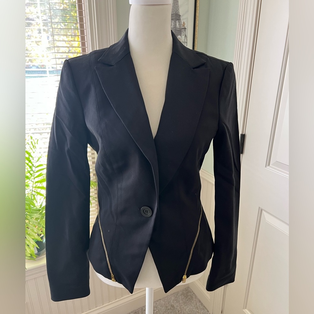 Brand new Bebe blazer with gold metal detail